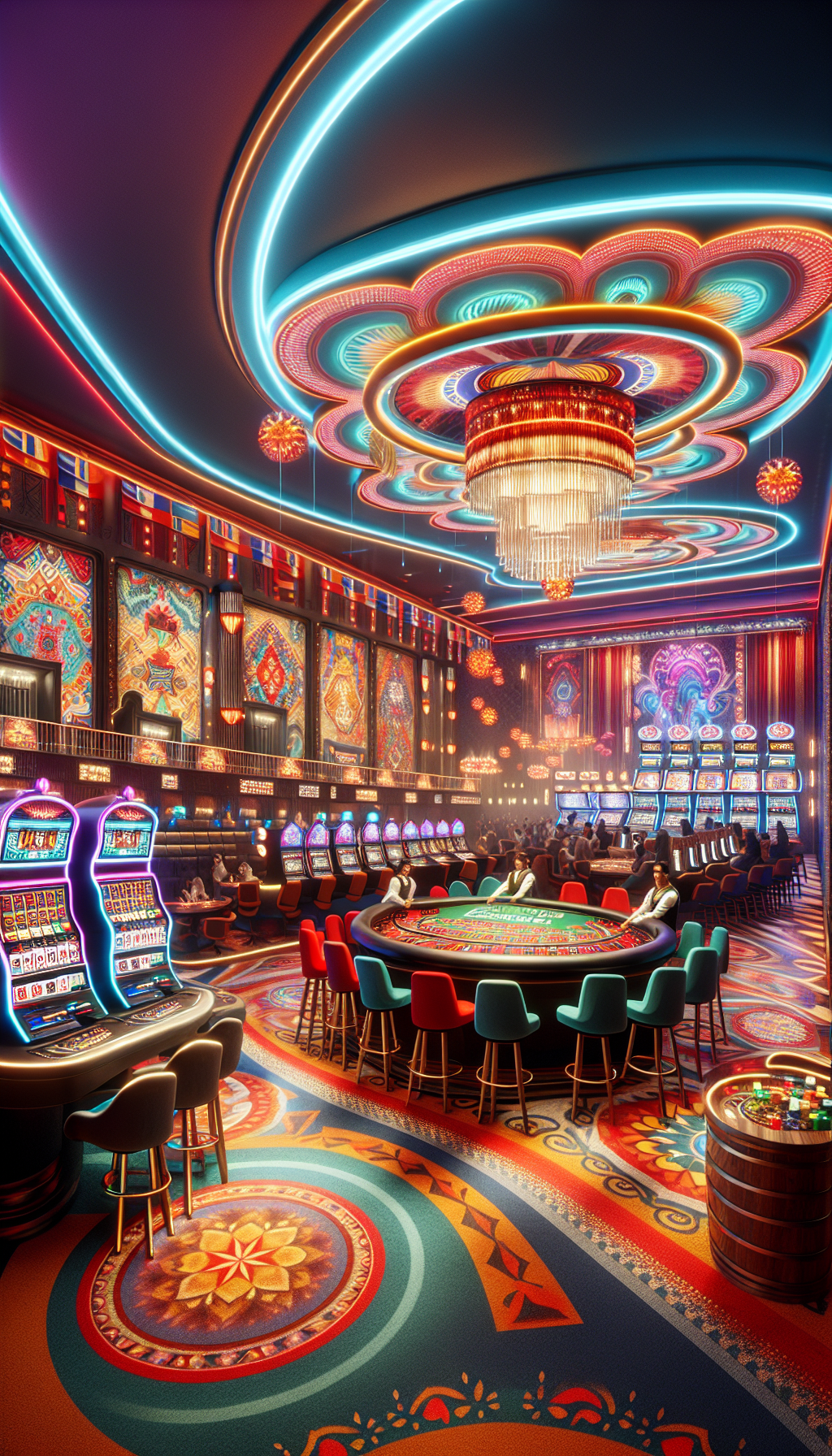 Juegos de casino Bplay Argentina en entorno digital moderno con ruleta y tragamonedas