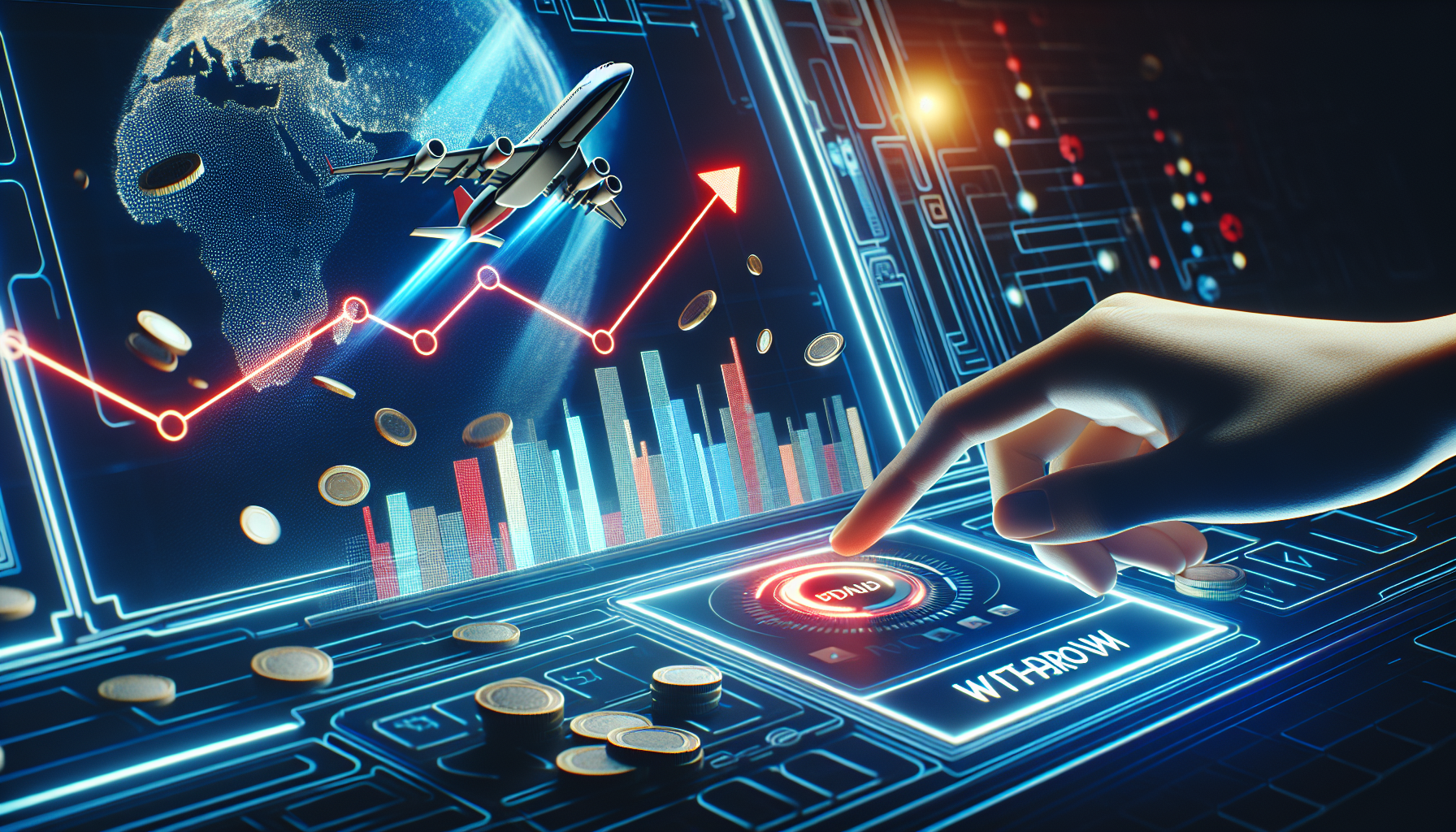 Momento de retiro en el juego Aviator con multiplicador creciente.