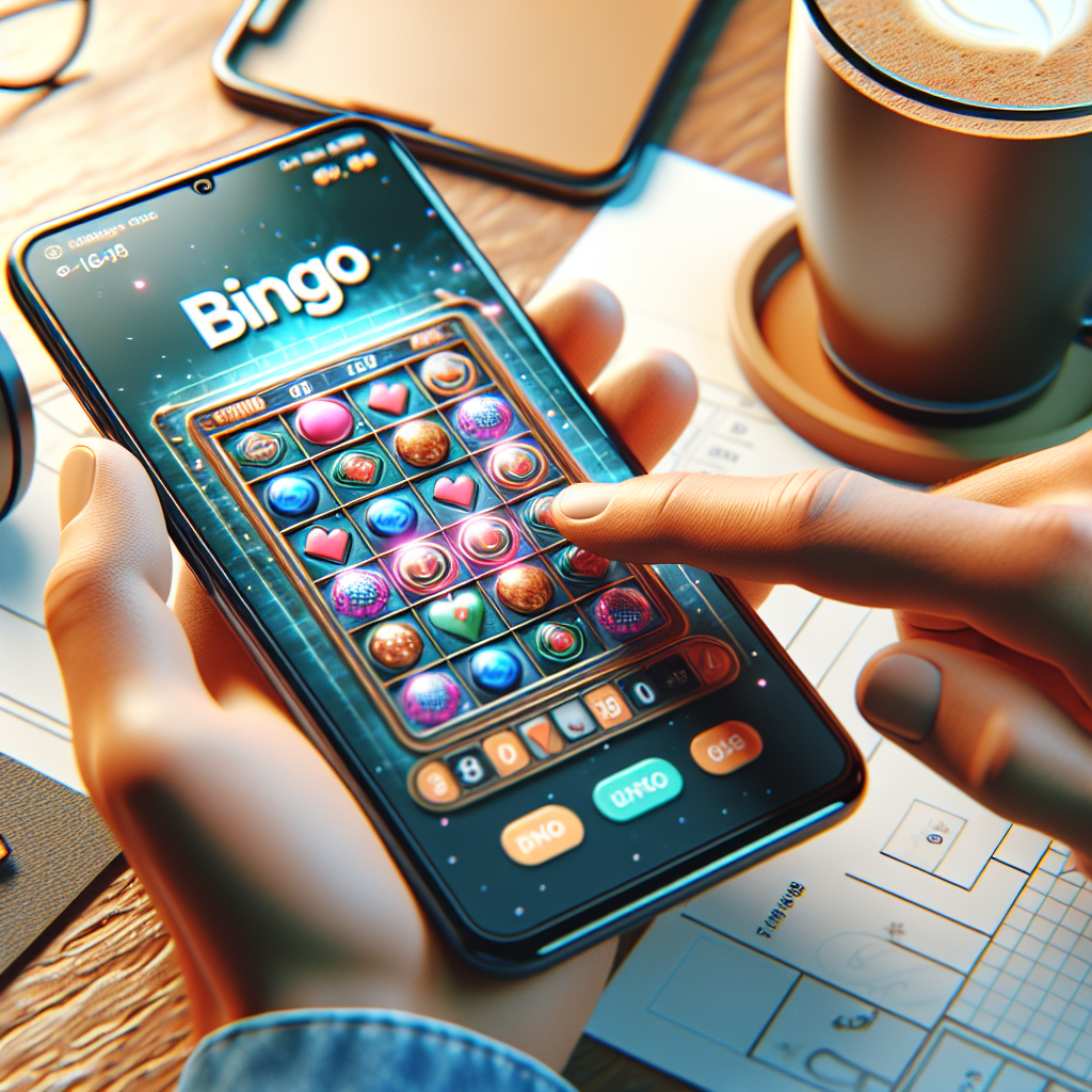 App de bingo online de Bplay funcionando en smartphone