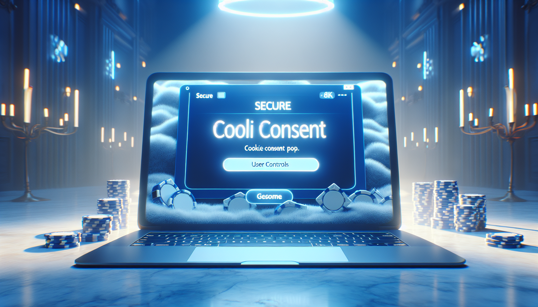 Interfaz segura de bplay mostrando opciones de gestión de cookies en un entorno de juego online