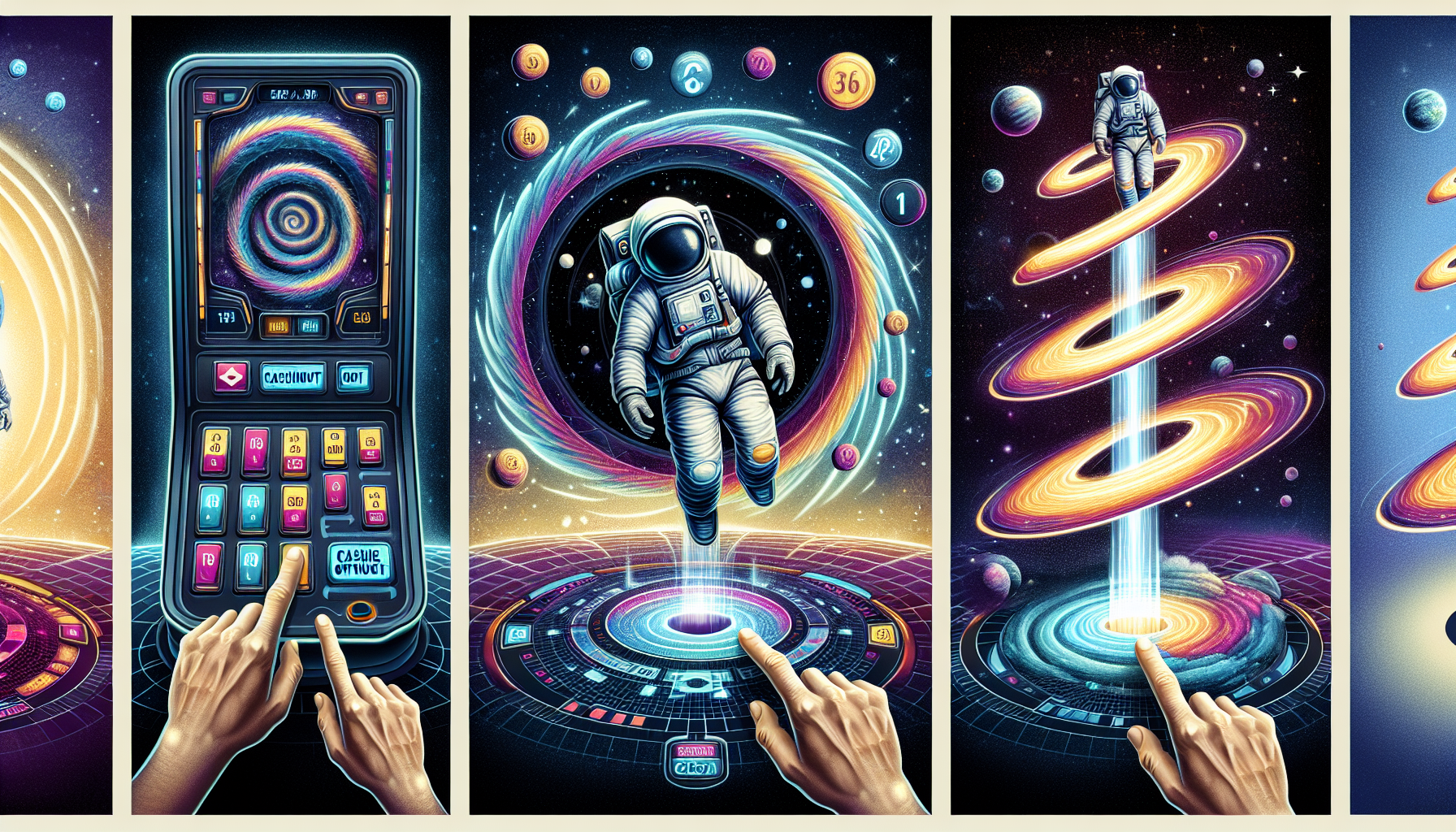 Secuencia del funcionamiento del juego Spaceman Casino Online paso a paso