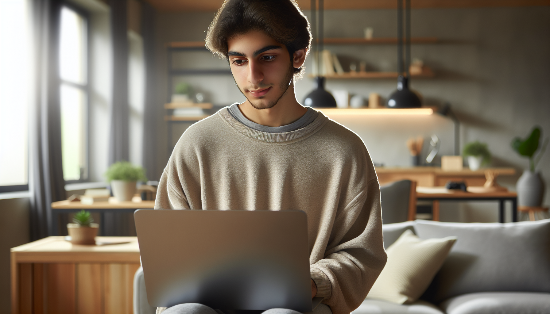 Persona argentina disfrutando del juego online seguro en Bplay desde casa